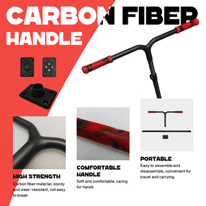 JFS 99cm Carbon Control Bar T Handle 1 Year Warranty Compatible Multiple Hydrofoil for Water Sports <b>Surfing</b> Carbon - Product Image 2