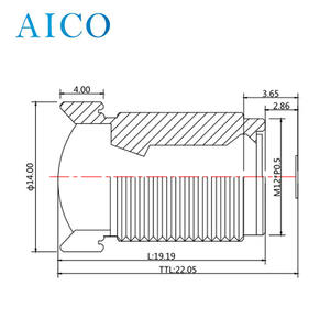 조리개 F3.0 12mp 초점 거리 <span class=keywords><strong>4.35mm</strong></span> f3 m12 s 마운트 낮은 비 왜곡 cctv 보드 렌즈 1/2.3in 센서 카메라 - Product Image 2