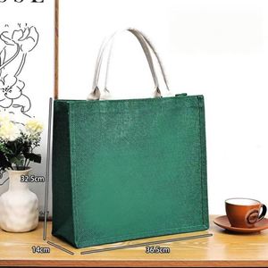 Bolsa de Yute Ecológica con Logotipo Personalizado, Bolsa Reutilizable para Ferias Comerciales, Empaque Minorista, Marketing Corporativo, Bolsa Promocional - Product Image 3