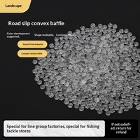 Perles de freinage en silicone pour la pêche en roche, forme semi-circulaire convexe en cristal, composants antidérapants pour montage A-Po, pour pêche en eau salée et appâts vivants