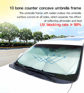 2026 <b>Car</b> Front Windshield <b>Sunshade</b> Umbrella Manual Metal Frame Plastic Handle Business Gifts - Product Image 5