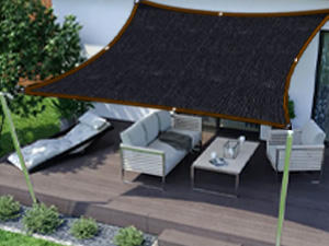 Voile d'ombrage de jardin en HDPE avec œillets, filet de protection UV pour patio, chenil pour chien, poulailler, gazebo, serre, couverture de plantes - Product Image 2