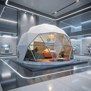 Luxury Pvc Geodesic Dome Hotel Glamping Tent House Desert Round Coody Starry for Camping Lcoody Starry Sky Dome Tent Quick Assem - Product Image 2