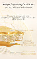 Lotion éclaircissante pour le visage au glutathion avec acide tranexamique et alpha arbutine, hydratant illuminateur OEM ODM