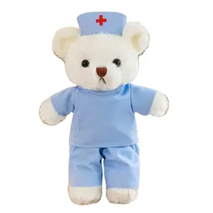 12-zoll-teddybär trägt arztkleidung medizinischer mann bär