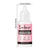Dissolvant de colle pour perruques en dentelle et dissolvant d'extensions capillaires adhésives à marque privée, liquide nettoyant rapide et sûr pour la peau, éliminant les résidus d'adhésif