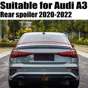 สปอยเลอร์หลัง ABS พลาสติก ทาสีรองพื้น 1 ชิ้น สำหรับ Audi New A3 ปี 2020 2021 2022 - Product Image 1