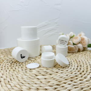 Pots cosmétiques roses écologiques rechargeables en plastique pot cosmétique emballage à double paroi pots en plastique pour crème - Product Image 4