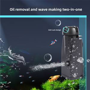 Vente flash : Écumeur d'huile flottant automatique pour aquarium, pompe à écumeur de protéines avec éponge filtrante, nettoyage de l'eau du réservoir à poissons - Product Image 2