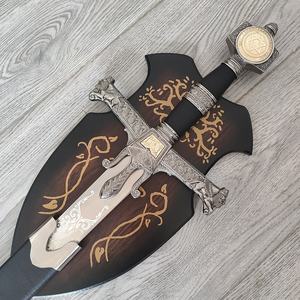 ดาบโซโลมอน ของตกแต่งผนังขนาดใหญ่ ทำจากเหล็กกล้าไร้สนิม งานหล่อแบบยุโรป สไตล์ตะวันตก ไม่คม - Product Image 2