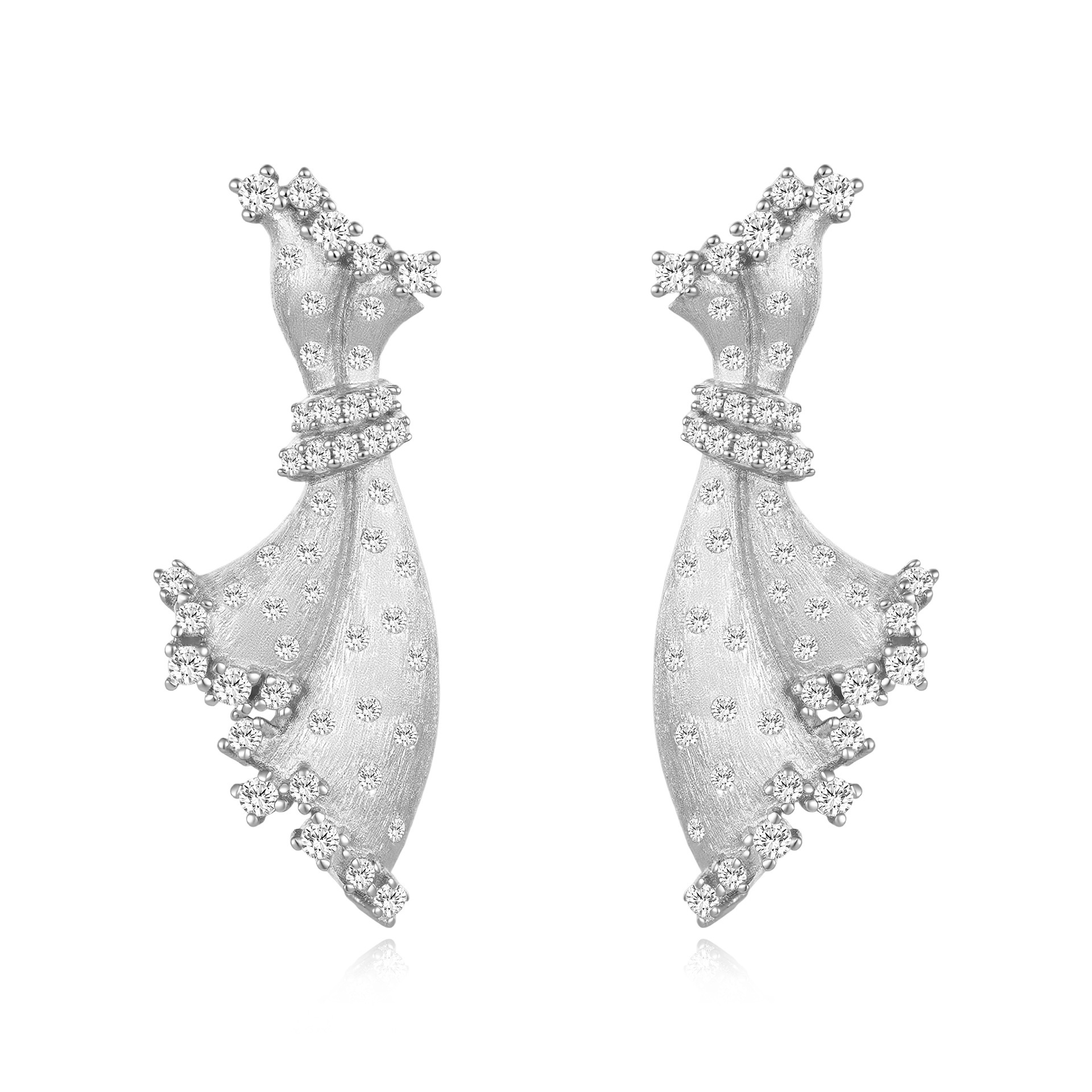 White earrings