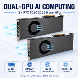RTX 3080 20GB Ampere สำหรับ Qwen3.8‑27B LLM การอินเฟอร์เรนซ์ การใช้งาน AI แบบท้องถิ่น การเรียนรู้ของเครื่อง การปรับแต่งอย่างละเอียด - Product Image 5
