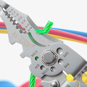 YTH-K2 Multifunktionale Elektrische Zange zum Schneiden, Abisolieren und Crimpen von Drähten Langlebige Kabelschere für Elektroarbeiten - Product Image 3