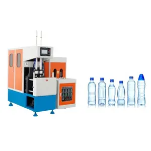 Guangzhou hot sell 100ml 200ml 300ml 500ml 1l 2l 3l 5l 2 cavity manual semi automatic pet bottle blowing machine