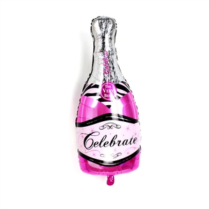 Juegos de Globos de Papel de Aluminio con Forma de Botella de Champán - Decoraciones Impresas Digitalmente OEM para Cumpleaños, Bodas y Más - Product Image 1