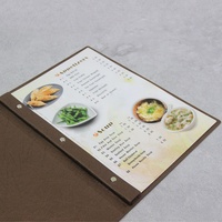 Porte-menu en cuir PU de style classique 2025 avec logo personnalisé, meilleur design, porte-menu de style classique