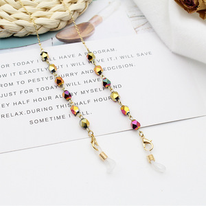 New Sunglasses Frames String Strap Metal Eyeglass Retainer Eyewear <strong>Holder</strong> Fashionable Crystal Glasses Chain <strong>for</strong> Women <strong>Spectacles</strong> - Product Image 2