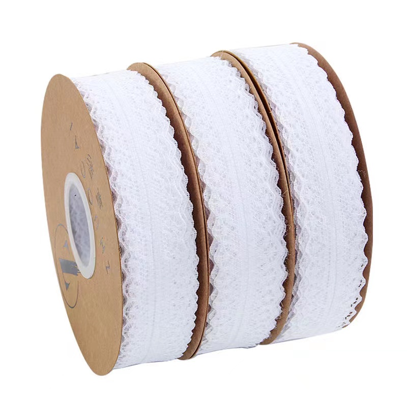 3cm Floral Satin Ribbon Hollow Lace Edge for Baking Cake Decoration DIY Embellishment Gift Christmas Halloween Easter Wedding