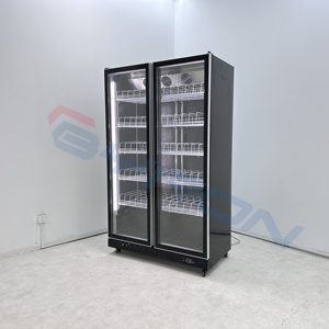 Lujoso Soda Frigo Congelateur Nevera Cerveza Bebida Refrigerador Conjeladores Verticale 2 puertas Display Cooler - Product Image 1