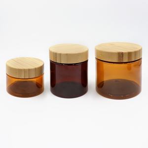 Bocaux en plastique PET givré de 50 ml à 500 ml avec couvercles en bambou pour l'emballage de cosmétiques et de crèmes pour les yeux - Product Image 6