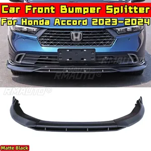 Accord Front Bumper Lip Matte Black Sport Style Bumper Splitter Body Kit for Honda Accord 11th Gen 2023-2024 Car Accessories - Product Image 1
