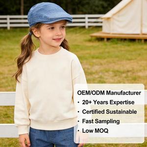 Casquette plate personnalisée pour enfants, style gavroche en coton, style vintage décontracté, chapeau ajustable pour garçons et filles, béret classique quatre pans - Product Image 2