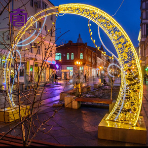 Outdoor LED Archway <b>Light</b> Waterproof Motif Decoration Christmas Tunnel Plaza Mall Walk Through Event Gate - Product Image 6