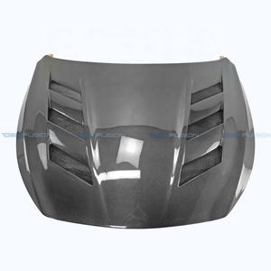 Capó VQ37 para Infiniti Q50 Q50S VQ37 V37 2014-2025, tipo AM, de fibra de carbono, con ventilación frontal. - Product Image 2