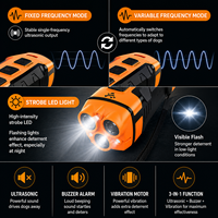 Ultraschall-Hundeabwehrgerät Modernes Luxuriöses Tragbares Handgerät Automatischer Bellstopp 3-Frequenzmodi Variables LED-Licht Ultra Lange Standby-Zeit