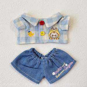 Muñecos de juguete de PVC de dibujos animados Rabubu 3.0, lindos, de alta energía, de las generaciones Uno, Dos y Tres, Labuibui, con vestido frontal y sombrero de pescador, escala 1:10 - Product Image 5