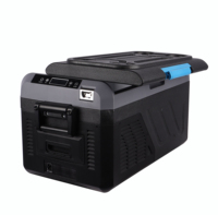 Réfrigérateur-congélateur de voiture électrique à batterie Bluetooth DC 18l, contrôle numérique de la température AC, réfrigérateur à compresseur extérieur pour fruits de mer