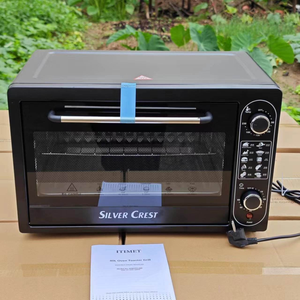 Forno Elettrico a Convezione Automatico da 48L <span class=keywords><strong>in</strong></span> Alluminio per Uso Domestico, per Cuocere Crostate, Bistecche, Pizza, Ideale per Esterni e Auto - Product Image 1