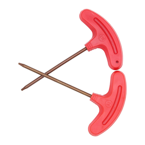 Chiave a Brugola con Impugnatura a T Rossa in Acciaio Legato S2, Personalizzabile OEM, Grado Industriale, Sistema Metrico, Testa Torx, Chiavi Esagonali T20 - Product Image 1