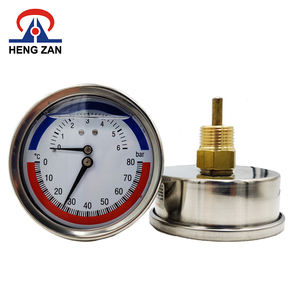 เกจวัดอุณหภูมิและความดันน้ำร้อนแบบเข็มคู่ รุ่น Hengzan 2026 สำหรับงานอุตสาหกรรม - Product Image 4