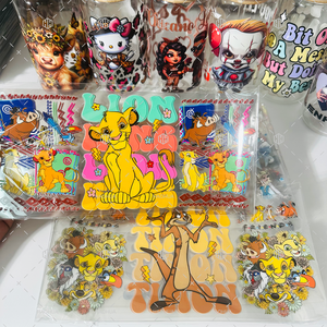 <span class=keywords><strong>Adesivi</strong></span> di Alta Qualità <span class=keywords><strong>per</strong></span> Trasferimento Logo su Cristallo 16oz, Decalcomanie Impermeabili A3 UV DTF <span class=keywords><strong>per</strong></span> Bicchieri da Caffè e Tumbler - Product Image 1