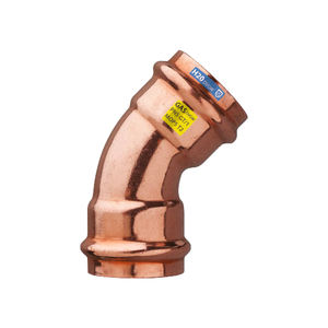 Alta presión 45 ° hembra/hembra curva de cobre prensado suave galvanizado 35X35 accesorios para tubos de 12mm y 50mm tipo mirilla - Product Image 3