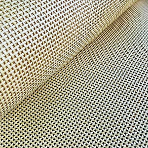Rouleau de tissu en rotin synthétique 6x6, tissage en plastique, tissu en rotin tissé, rouleau de matériau plastique utilisé pour les meubles - Product Image 4