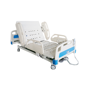 Cama de Hospital Manual de 3 Manivelas, Cama Médica para Pacientes con 3 Funciones de Altura Ajustable para Sala de Clínica - Product Image 1