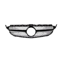 Grille de radiateur diamant argentée noire pour pare-chocs de voiture Mercedes-Benz W205 AMG 2058881260