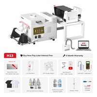 Imprimante DTF InkSonic A3, nouvelle tête d'impression F1080 H13, vitesse rapide, contrôleur automatique, imprimante à film PET pour l'impression sur t-shirts