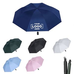 Paraguas Automático Personalizado de 8 Varillas y 3 Pliegues, Resistente a los Rayos UV, Protección Solar y Contra la Lluvia, Paraguas de Viaje Compacto para Hombre y Mujer - Product Image 1