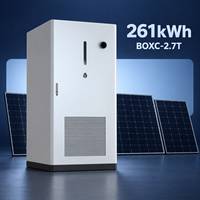 Système de stockage d'énergie tout-en-un refroidi par liquide 125 kW 261 kWh pour C&I, batterie LiFePO4, armoire BESS avec PCS EMS