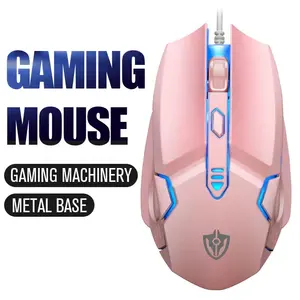 Fábrica Profissional 6D Jogos Macro definição mouse USB com fio luminosa fotoelétrico laptop Negócios escritório mouse