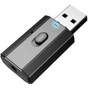 Bluetooth-Empfänger USB Audio Bluetooth-Sender 2 IN 1 Wireless Audio BT-Adapter USB Für Auto lautsprecher PC TV