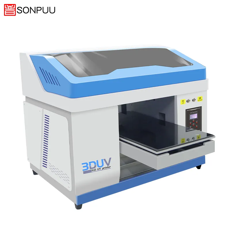 Good effect no color difference low cost and high quality automatic a3 3060 uv printer with CMYK+W
