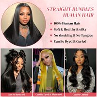 Натуральные необработанные вьетнамские волосы 15A Grade Straight Weave: прямые пучки из натуральных человеческих волос для женщин, натуральный черный цвет