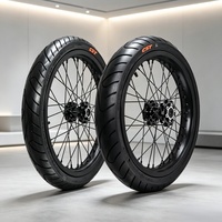 Kit de roues Supermoto KYZ Sur-Ron Light Bee X 17 pouces, jantes à rayons en alliage CNC 70/90-17 90/80-17, ensemble de mise à niveau de couleur personnalisée pour vélo électrique