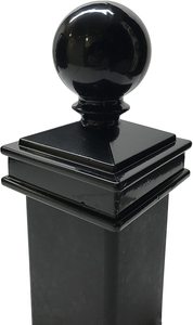 Tapas Redondas para Postes de Cerca de Aluminio Fundido a Presión, Herrajes Ornamentales para Cerca con Modelado 3D y Opciones Personalizables - Product Image 3