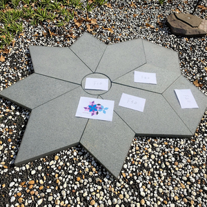 ทางเดินกลางแจ้งหินหกเหลี่ยมปูหินแกรนิตธรรมชาติทางเดินกลางแจ้ง - Product Image 1