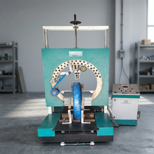 Máquina Envolvedora Vertical Automática LEW para Bobinas de Alambre Eléctrico, Film Estirable PET/PP, Embalaje de Madera, Motor PLC, 230V, 1 Año de Garantía - Product Image 1